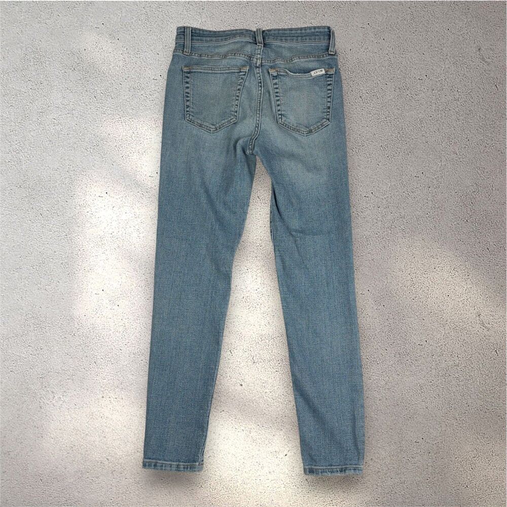 Joe's Jeans High Rise Skinny Ankle Distressed Jeans Women's 27 Light Wash - Picture 2 of 9